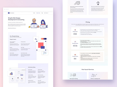 Pricing Page Design for a Marketing and Web Design Agency