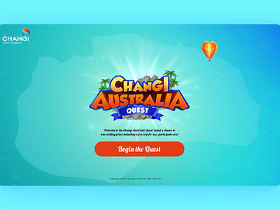 Changi Australia Quest branding graphic design logo ui web ui website