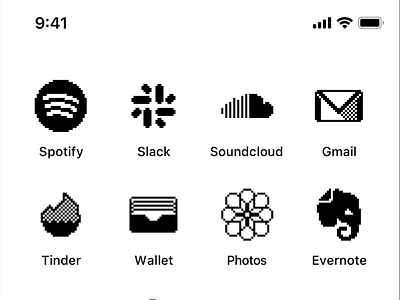 Are your designs really pixel perfect? Mine are ;-) 80s apple iconography icons illustration iphone light mode pixel pixel art pixels retro theme wallpaper