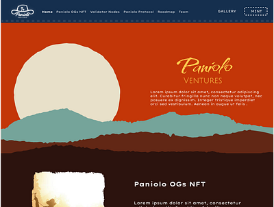 Paniolo ventures UI design branding graphic design logo ui