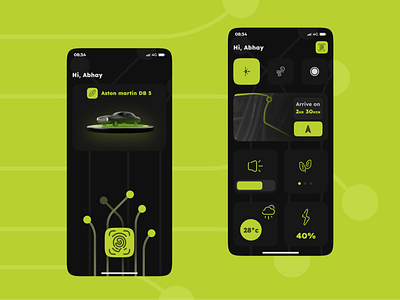 Aston Martin - Dashboard UI concept 3d graphic design iconography logo motion graphics ui vector