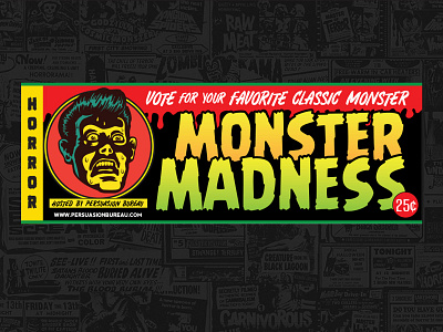 Halloween Monster Madness comic book email design game art graphic design halloween horror illustration monsters retro social media vintage website design