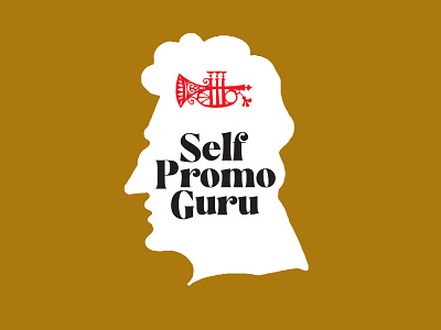 Self Promo Guru Logo 1970s branding design graphic design illustration logo promo retro self promotion typography vintage