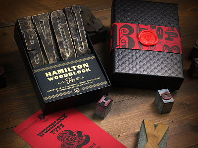 Hamilton Woodblock Type Chocolates