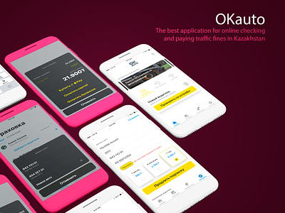 OKauto app figma mobile mobile app sketch ui ux