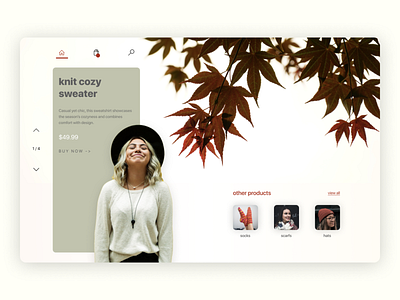 Sweater | Product Landing Page