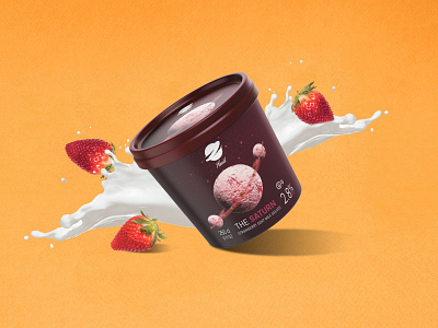 Planet ice cream strawberry adobe branding design designer hello hello dribbble ice ice cream icecream iceland illustration pack package design packagedesign packaging photo post poster typography vector