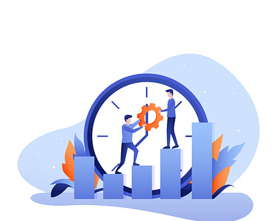 Use your time animation app branding icon illustrator logo minimal ux vector web