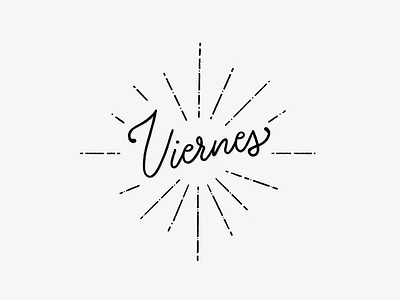 It's Viernes! friday hand-lettering lettering viernes