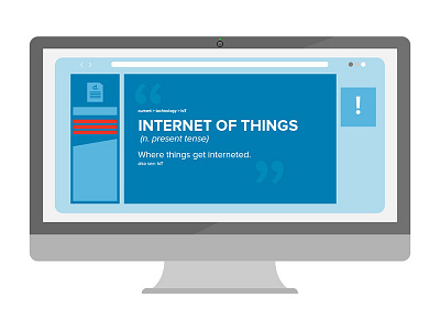 Internet of Things computer flat internet of things mac minimal motion graphics pc simple