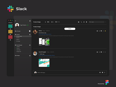 Exploration for slack dekstop app app design design figma figmadesign mobile apps redesign responsive slack slack app ui uidesign user interface ux design website