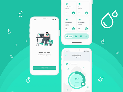 Smarthome App app design branding design figma illustration logo mobile apps ui uidesign ux design