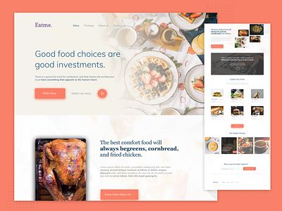 Landing Page for Restaurant