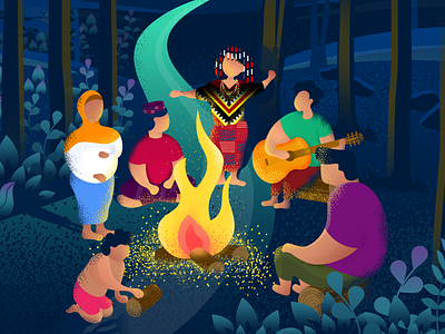 Fire of Reconciliation illustration illustrator photoshop procreate