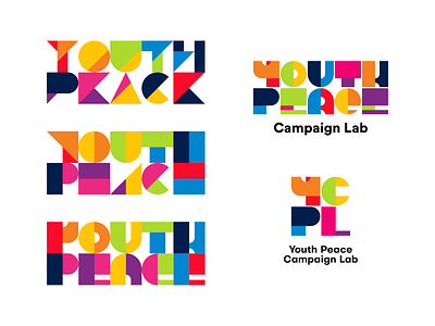 Youth Peace Campaign Lab branding branding design logo shapes work in progress