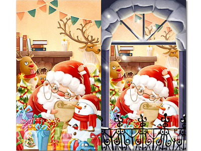 christmas design holiday illustration