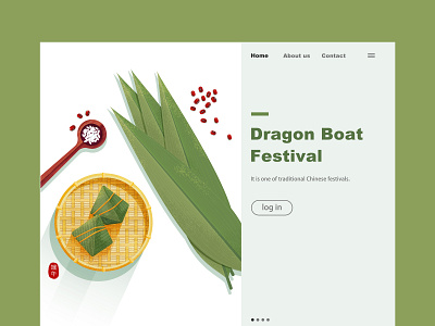 dragon boat festival design flat illustration vector website