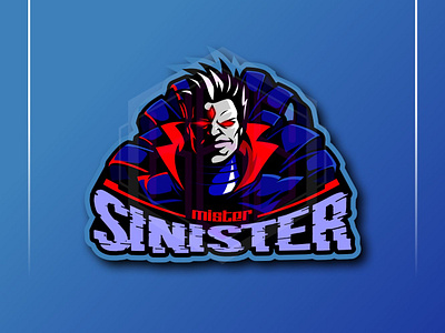 Mr. Sinister X-MEN badge logo branding esports esports logo flat design flat logo design illustration logo mascot logo tribute x men