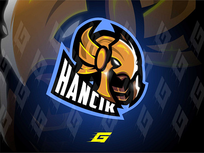 HANCIK mascot Logo design esports esports logo flat design flat logo design illustration leagueoflegends logo mascot logo simply logo vector