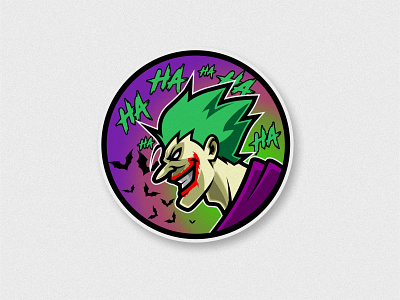 CLASIC JOKER awesome design badge badge design badge logo branding dc dccomics design esports esports logo flat design illustration joker joker movie logo mascot design mascot logo simply logo sports vector