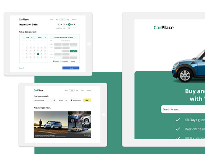 Car marketplace design (1) car design flat market minimal ui