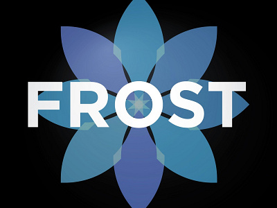 Frost branding design illustrator logo typography vector