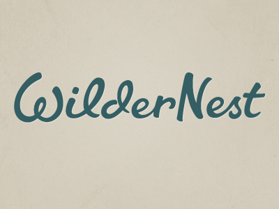 Wildernest custom logo logotype