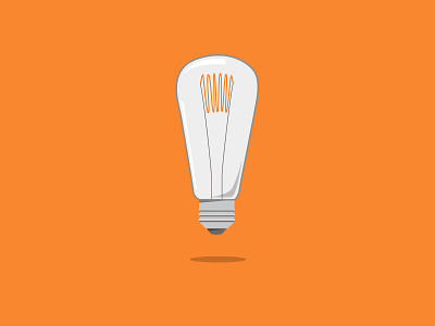 Light bulb icon illustration