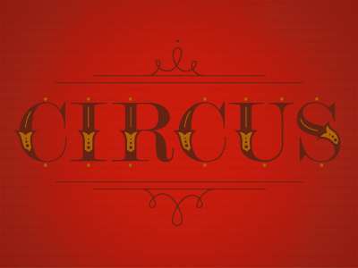 Circus logo red vector