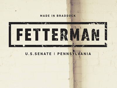 Fetterman Senate Campaign brand logo pittsburgh
