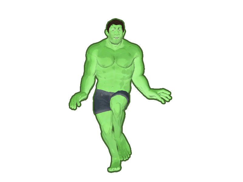 Catwalk Hulk animation fuse photoshop
