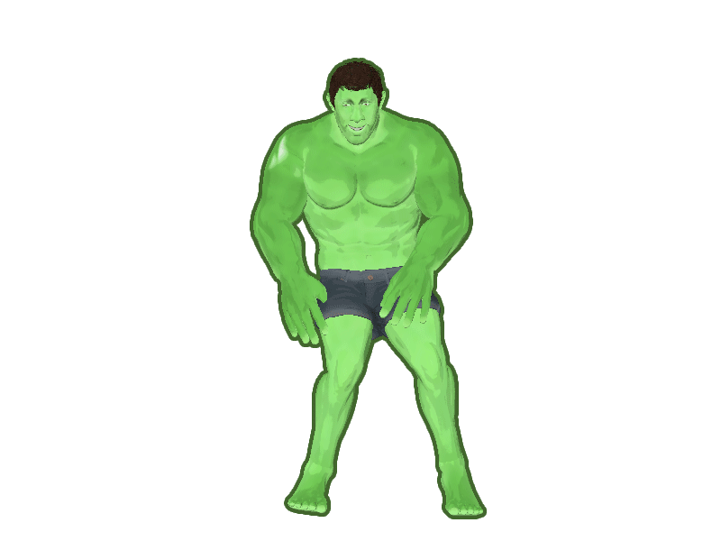 Bboy Hulk animation fuse photoshop