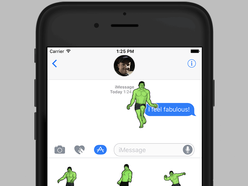 Dainty Brute animation fuse imessage photoshop stickers