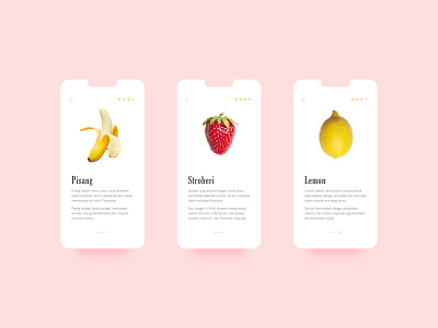 Fruit Rate dribbble flat design ui