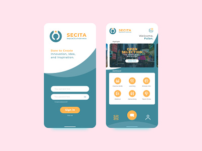 SECITA Apps consept design app mobile app mobile ui mockup