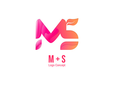 M + S Logo Concept art branding combination design dribbble logo