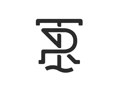 Temat Rzeka logo monogram r river t tr