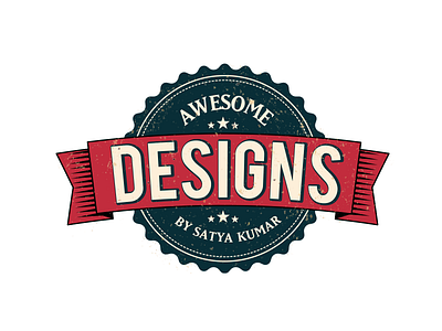 Retro Badge badge branding design graphic illustration photoshop retro visual identity