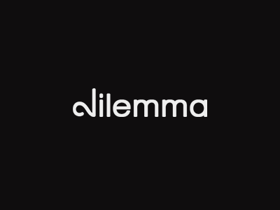 Dilemma Logo [TV Show] brand identity branding dilemma logo logo design tv tv show tv show logo