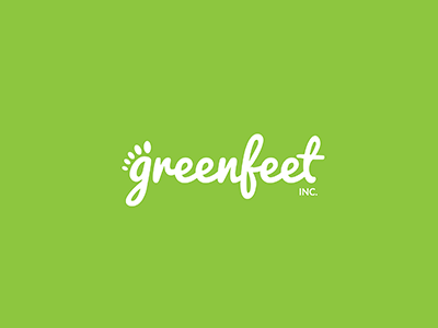 Greenfeet Inc. - Logo brand identity branding feet green green feet logo logo design