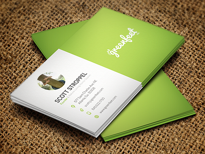 Greenfeet Inc. - Business Card business business card card eco green greenfeet icons incorporation modern nature product