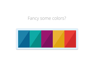 Fancy some colors? branding color design exploration illustrator photoshop swatch ui