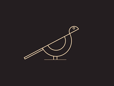 Bird bird bird logo lineart