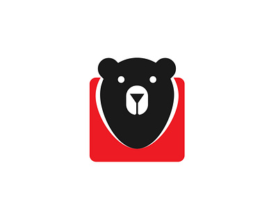 Bear bear illustration bear logo minimal art