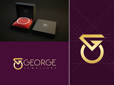 George jewellery branding creative logo fashion logo flat logo jewellery jewellery logo monogram logo