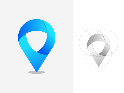 Location Privacy logo app icon app logo iconic logo location app location privacy location sharing logo logodesign