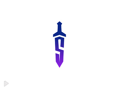 Sword logo cryptocurrency logo monogram logo sword sword logo