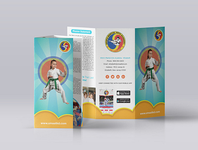 Martial academy brochure brochure flyer pamphlet trifold brochure