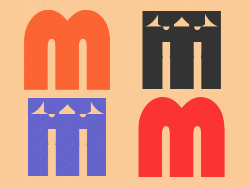 m 36daysoftype kinetictype kinetictypography m motion motiondesign motiongraphics typography