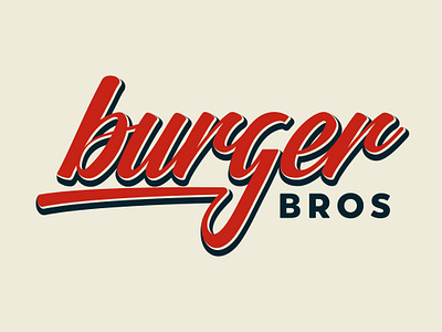 Burger Bros branding design identity illustration illustrator lettering logo type typography vector